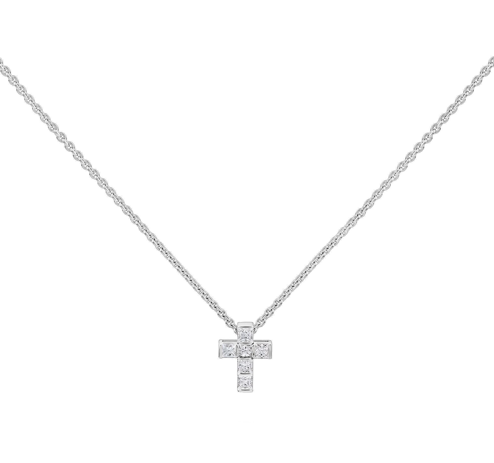 Колье из белого золота с бриллиантами