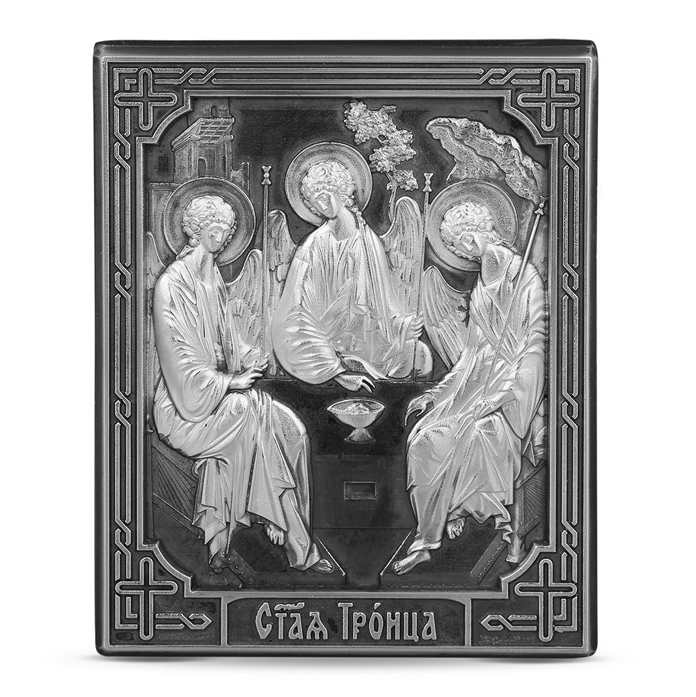 Икона «Святая Троица» из меди