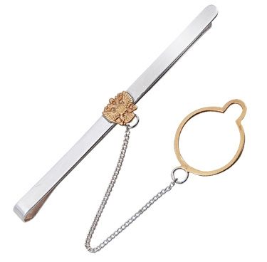 Зажим для галстука из серебра 