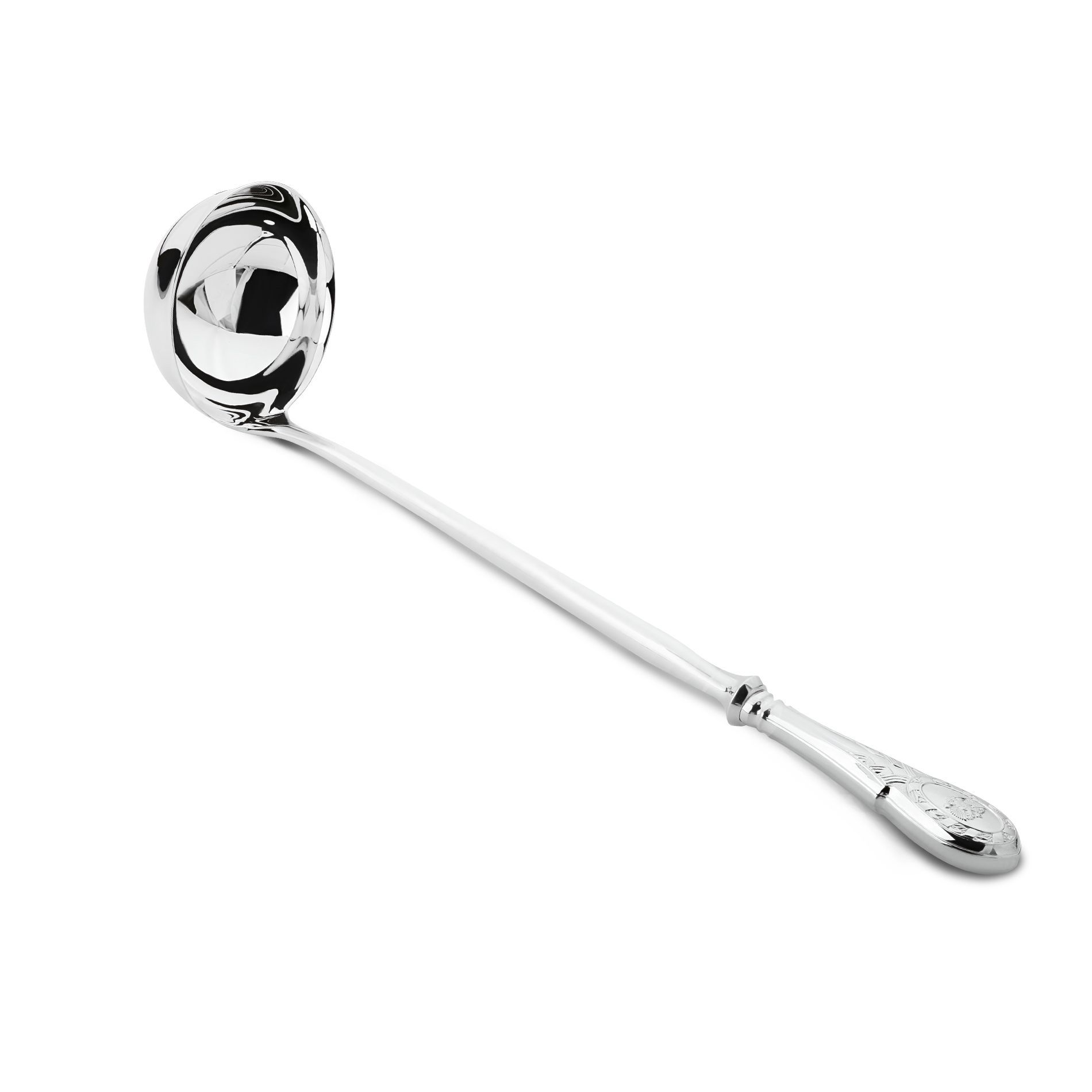 Ложка разливательная из серебра 