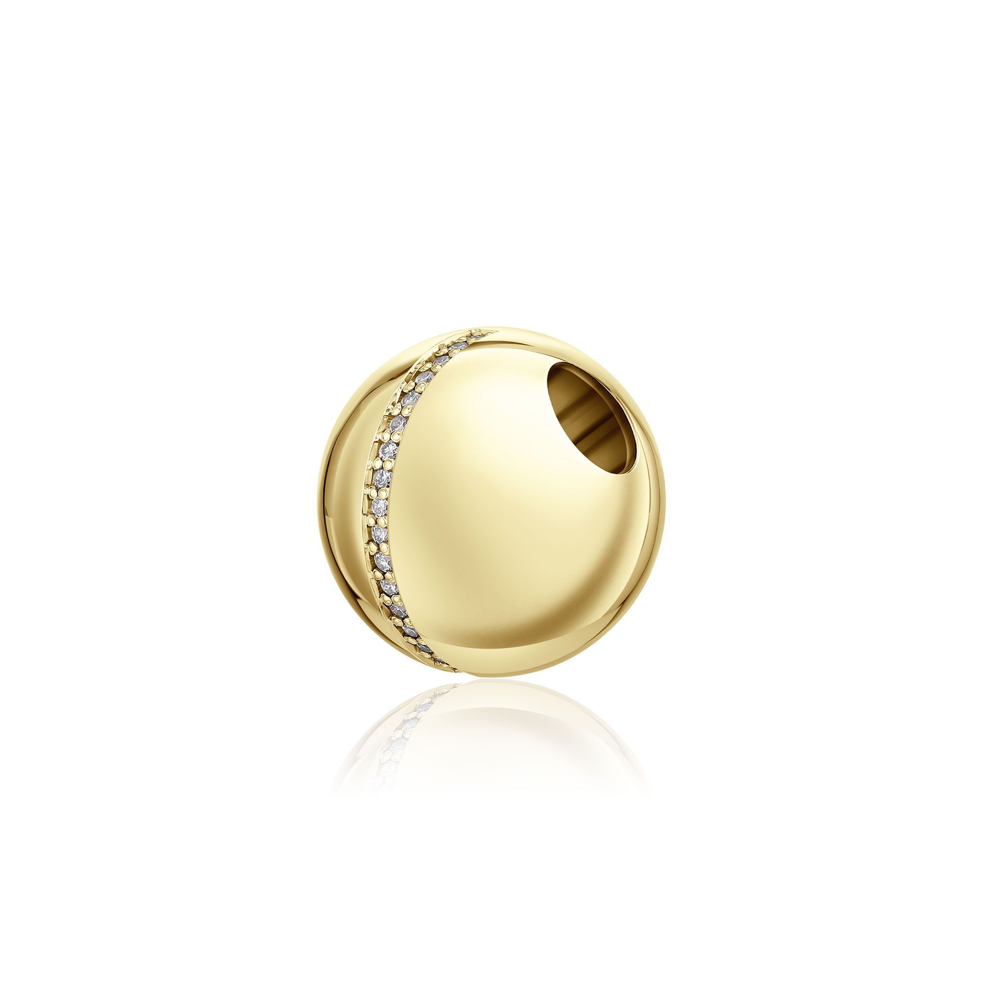 Подвеска из желтого золота с бриллиантами