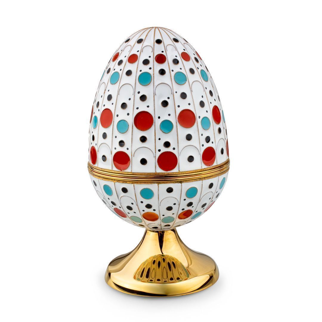 Яйцо-шкатулка «Русские традиции» из меди