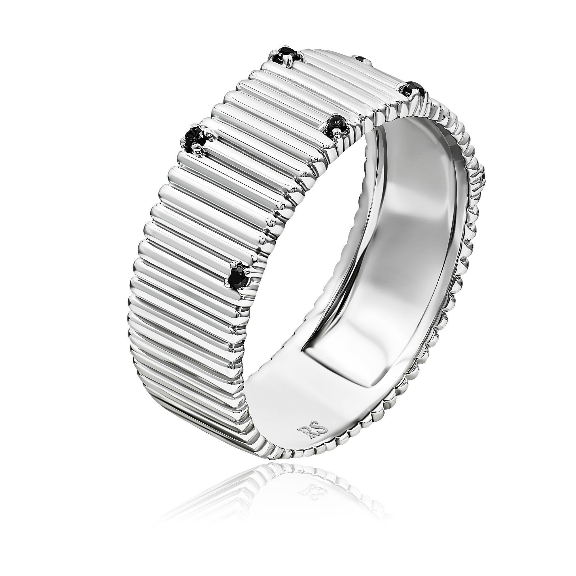 Кольцо из белого золота с бриллиантами