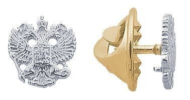 Значок из белого золота
