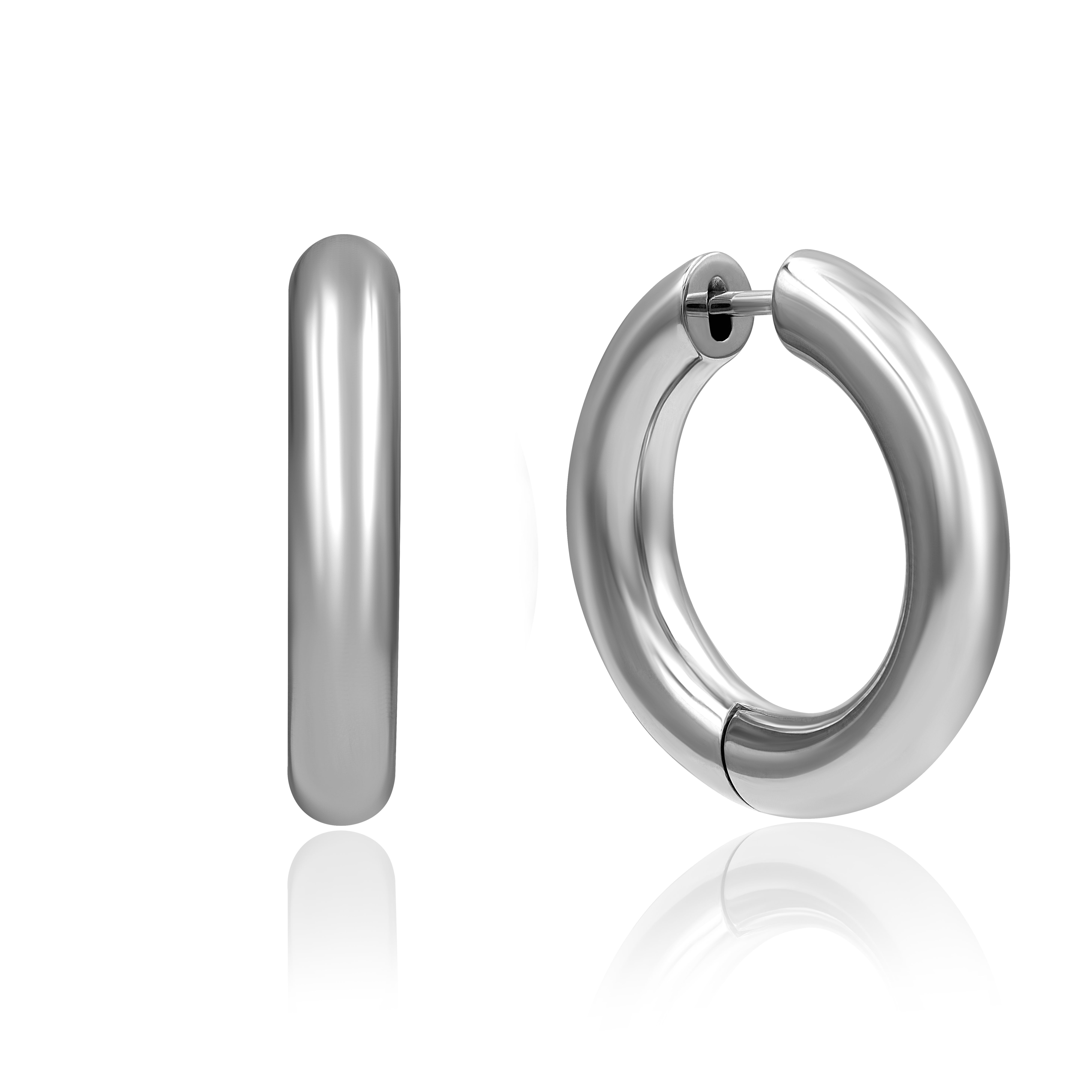 Серьги из белого золота 