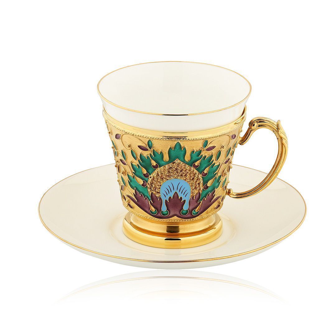 Набор чайный «Хоттабыч» из серебра 