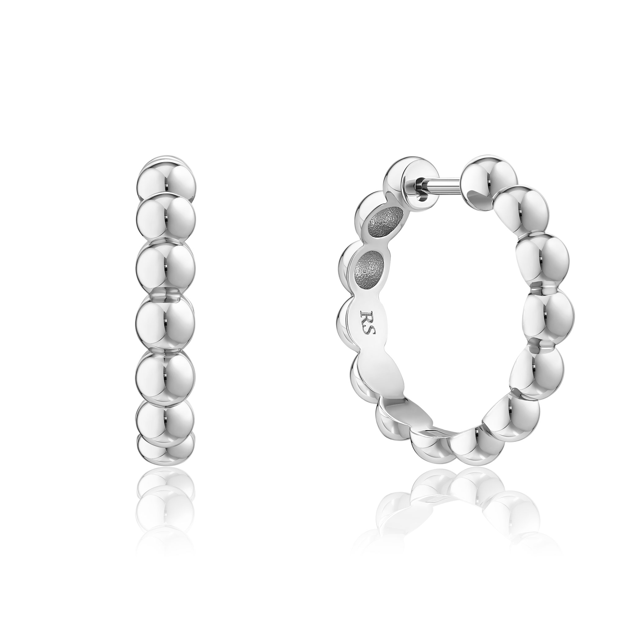 Серьги из белого золота 