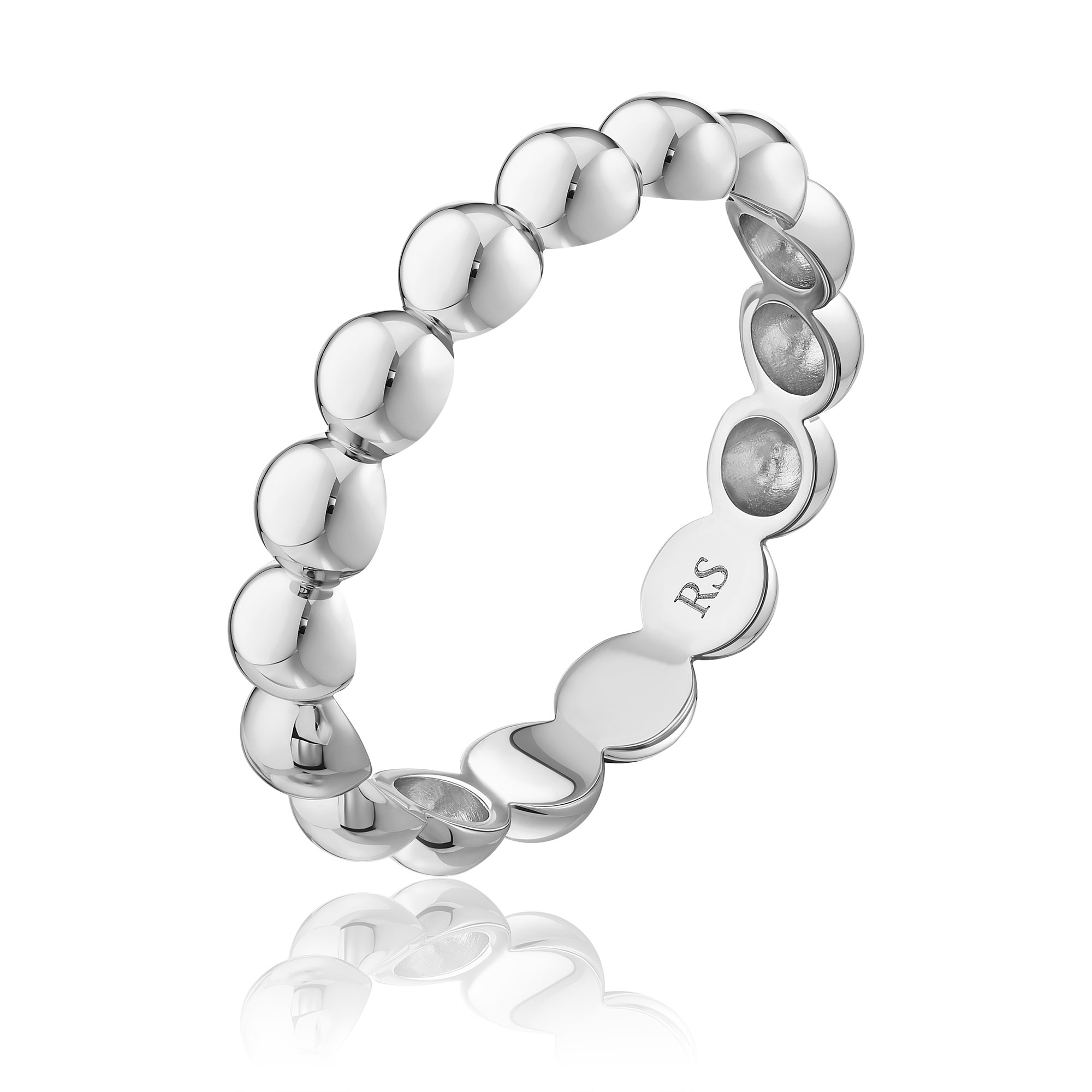 Кольцо из белого золота 