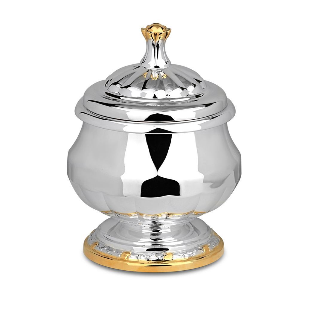 Икорница из серебра