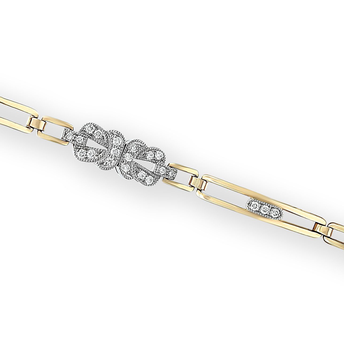 Браслет из красного золота с бриллиантами