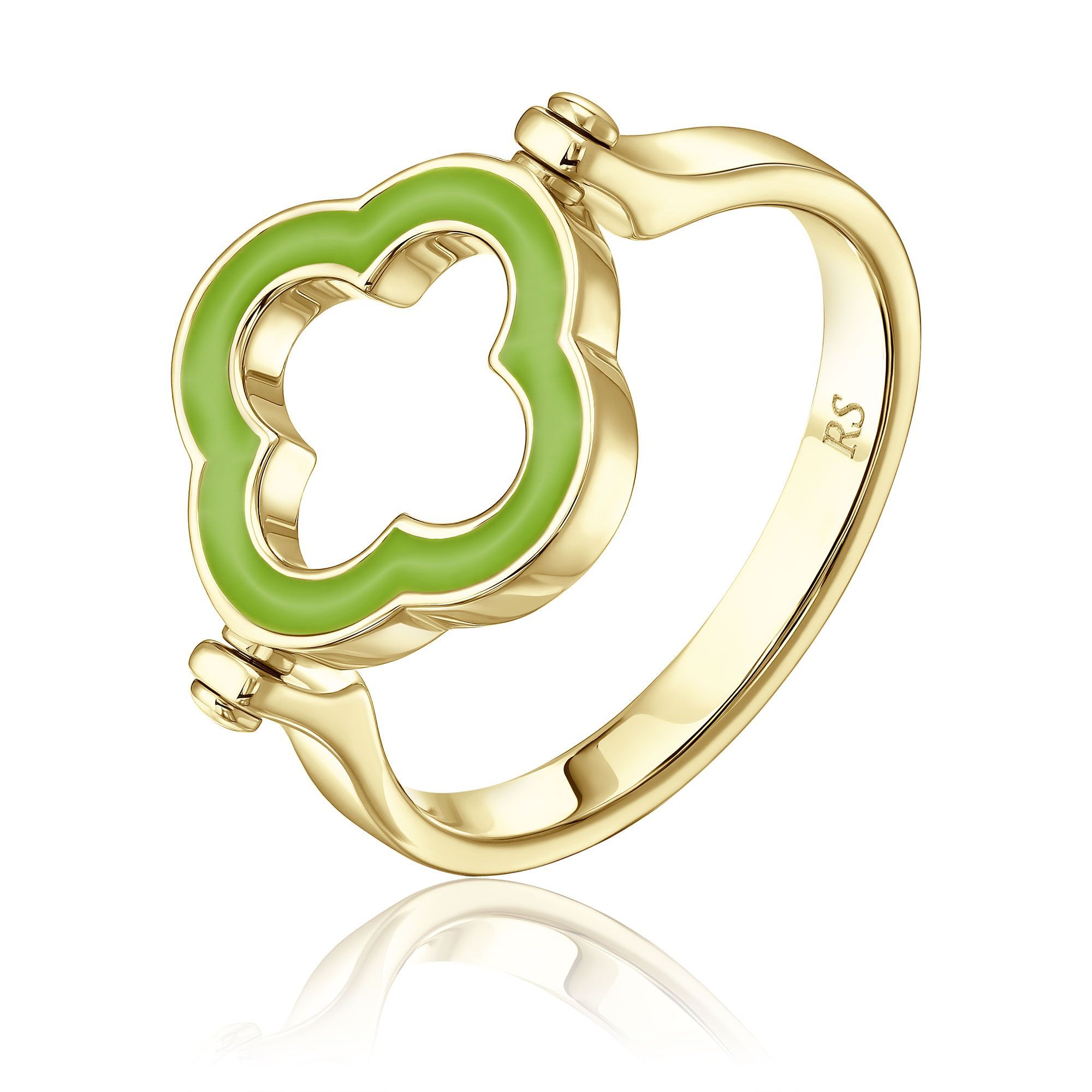 Кольцо из желтого золота с бриллиантами