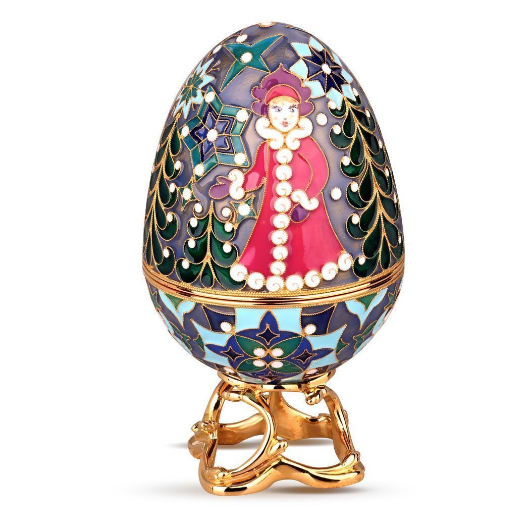 Яйцо-шкатулка «Дед Мороз»