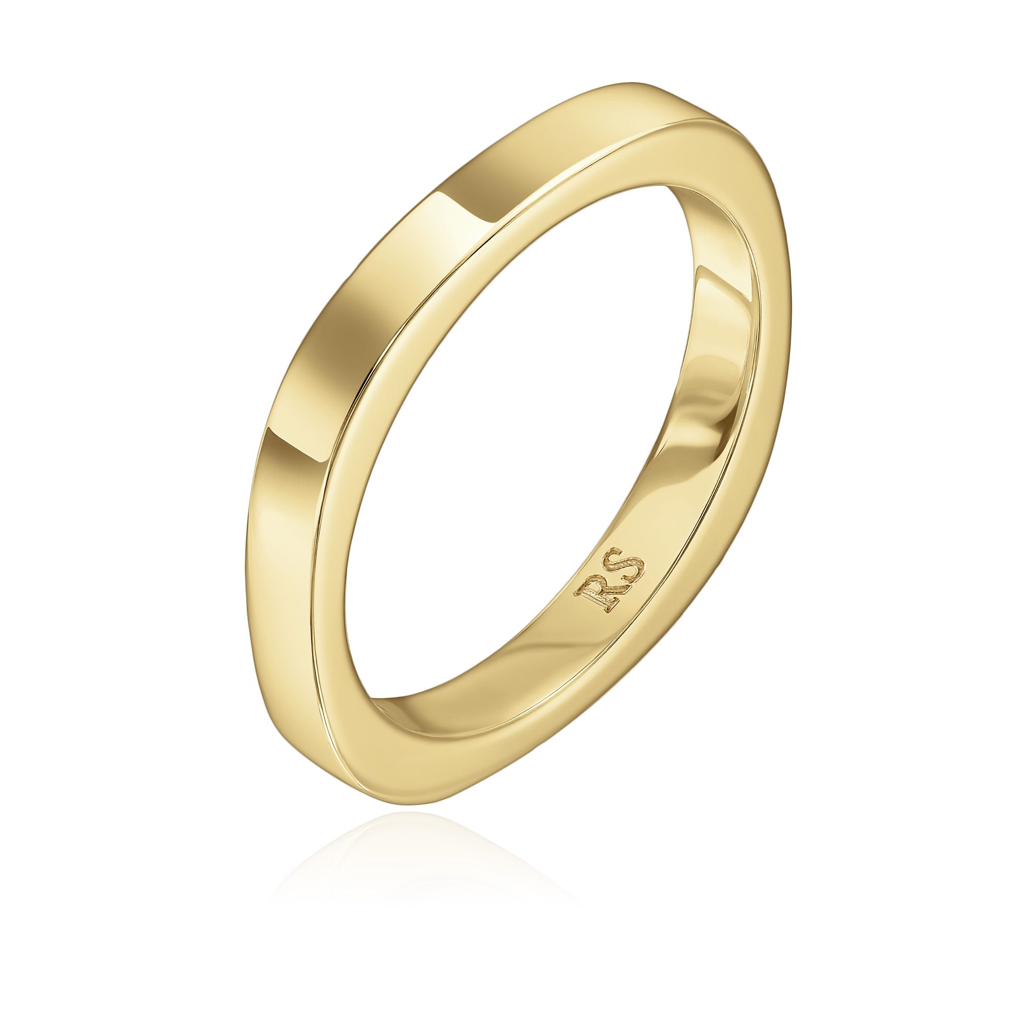 Обручальное кольцо из желтого золота 