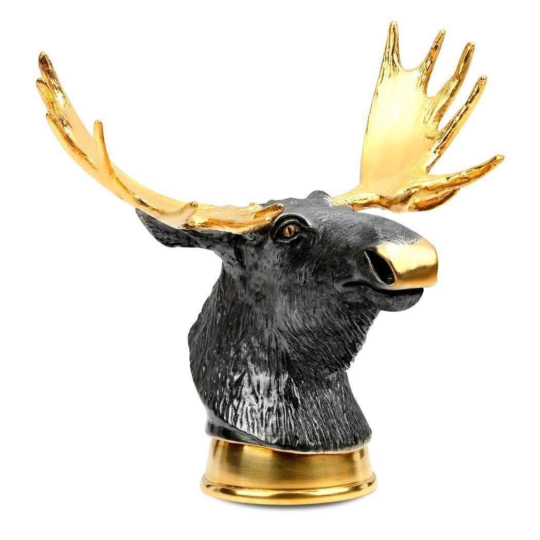 стопка-перевертыш «Лось» из серебра