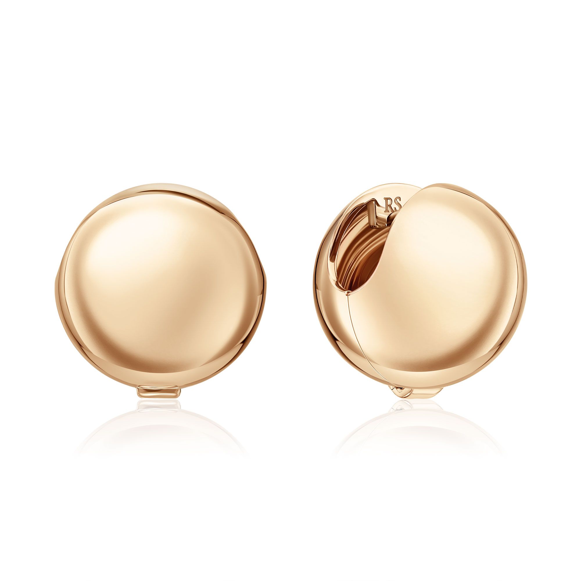 Серьги из розового золота