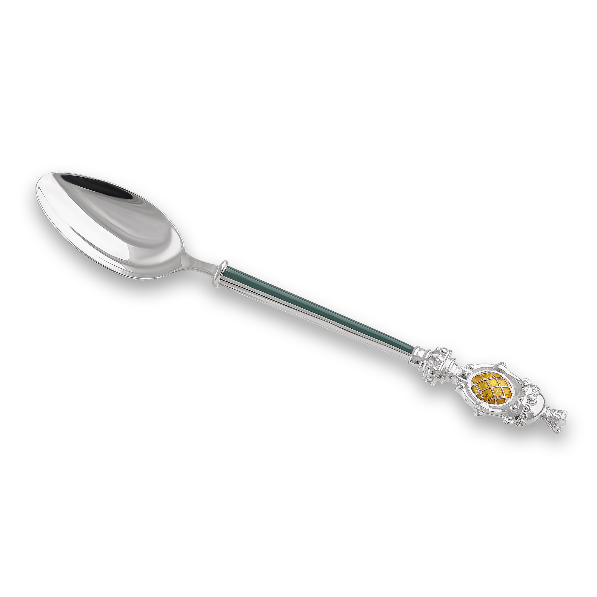 Ложка чайная «Фонарь» из серебра