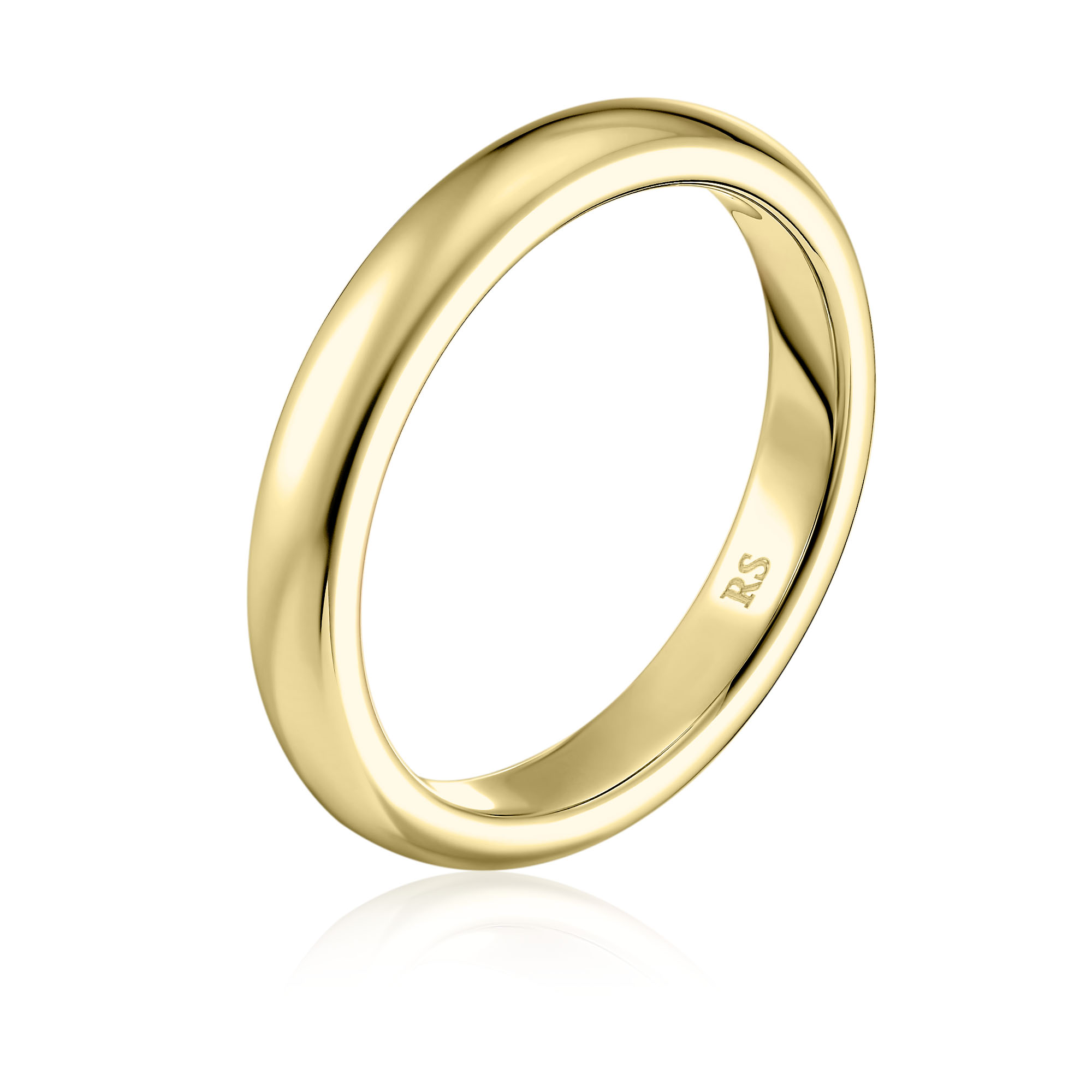 Обручальное кольцо из желтого золота 