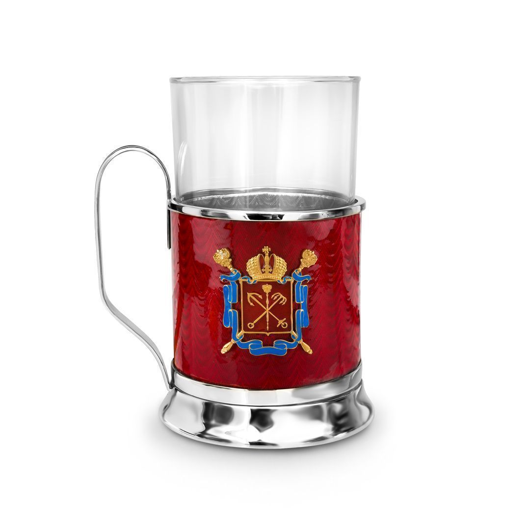 Подстаканник из серебра и меди