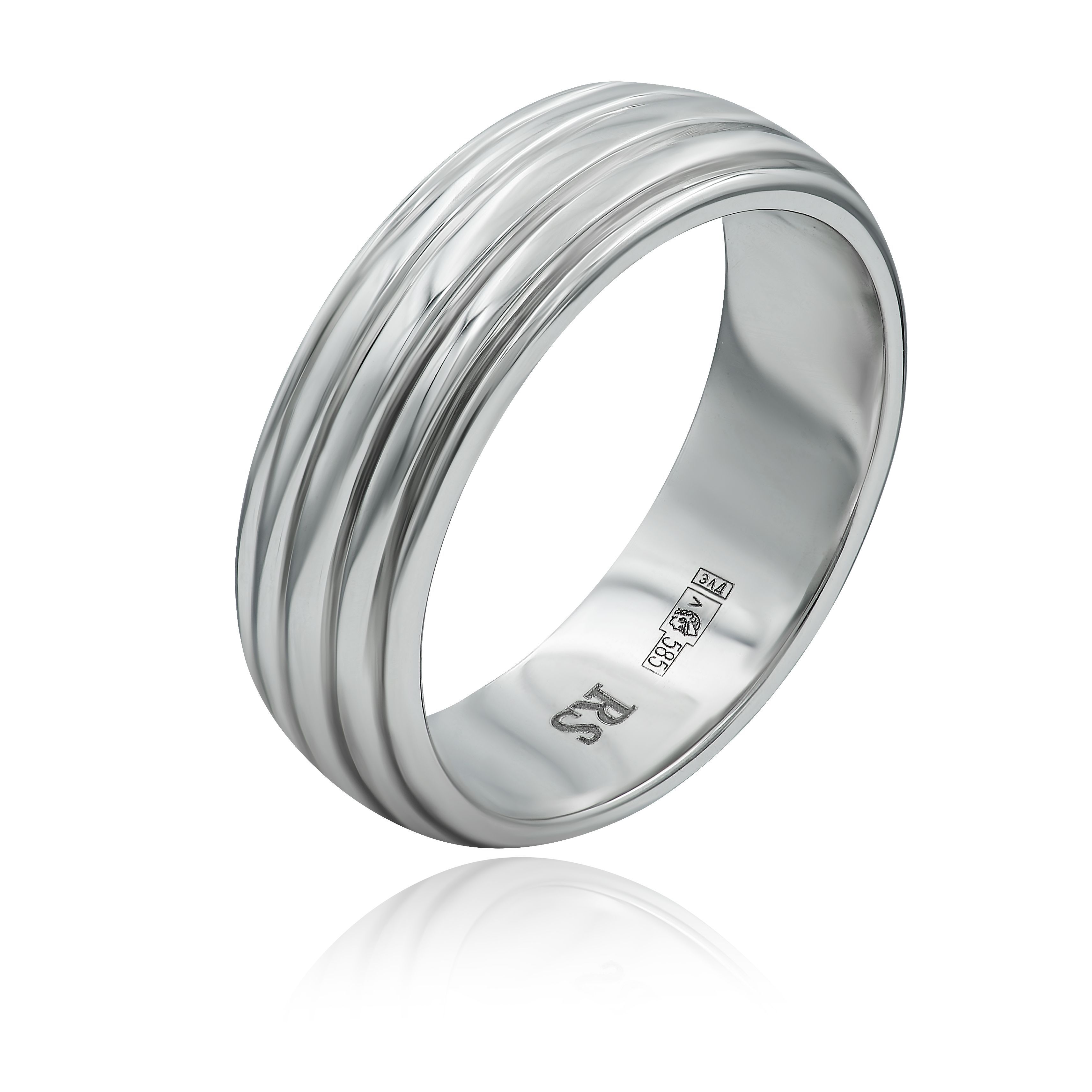 Кольцо из белого золота 