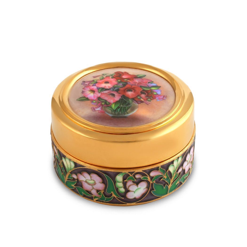 Шкатулка «Петунии» из серебра