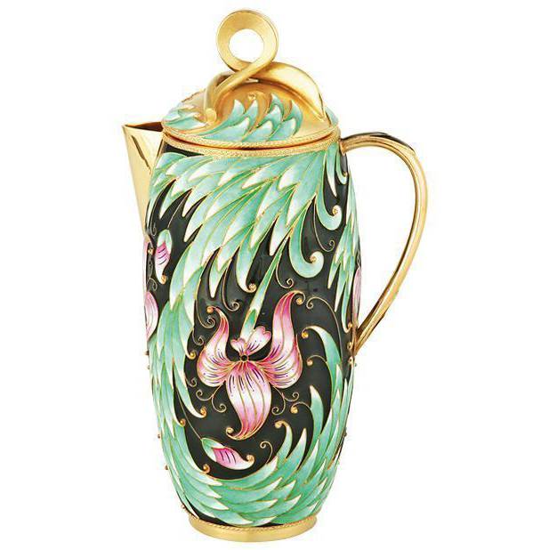 Кофейник «Ирис» из серебра