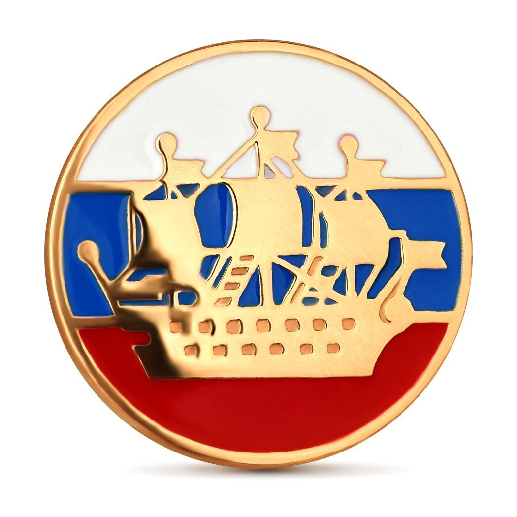 Значок из серебра 