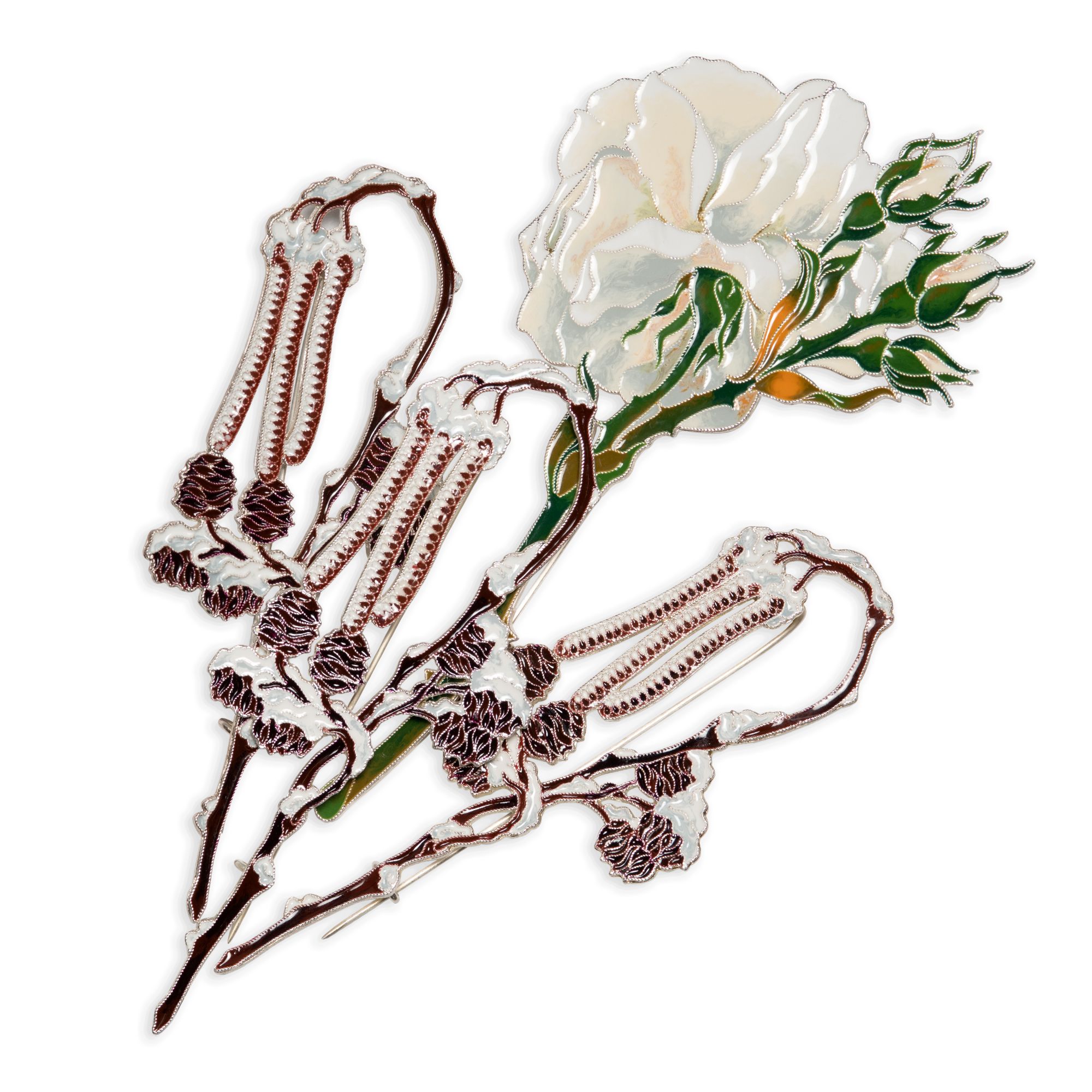 Брошь «Розы Зимнего дворца», арт. 41668 из коллекции ГЕРБАРИЙ ТАТЬЯНЫ ...