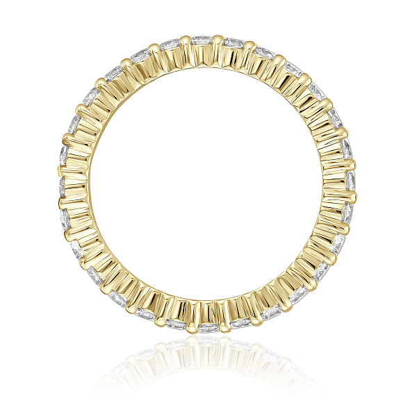 Кольцо из желтого золота с бриллиантами