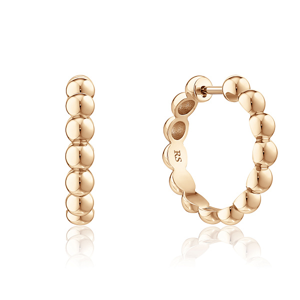 Серьги из красного золота 