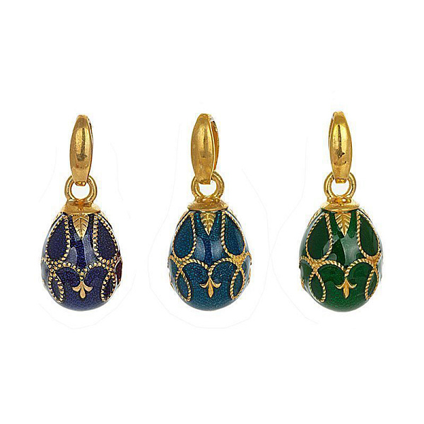 Подвеска яйцо из серебра 