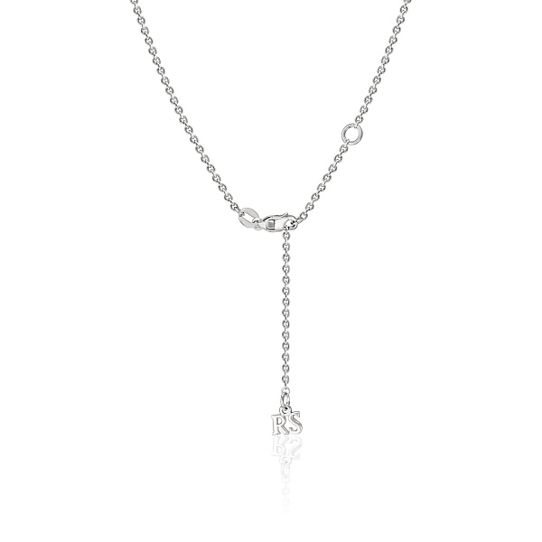 Колье «Сердце» из белого золота с рубином и бриллиантами