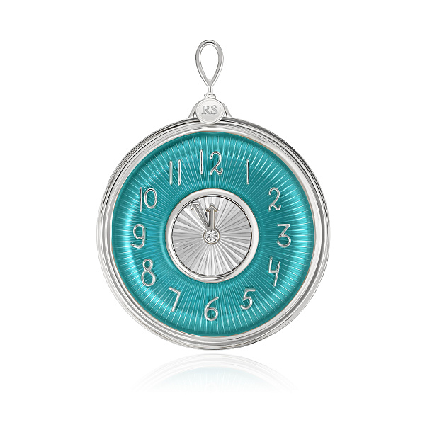 Елочная игрушка с ювелирным стеклом