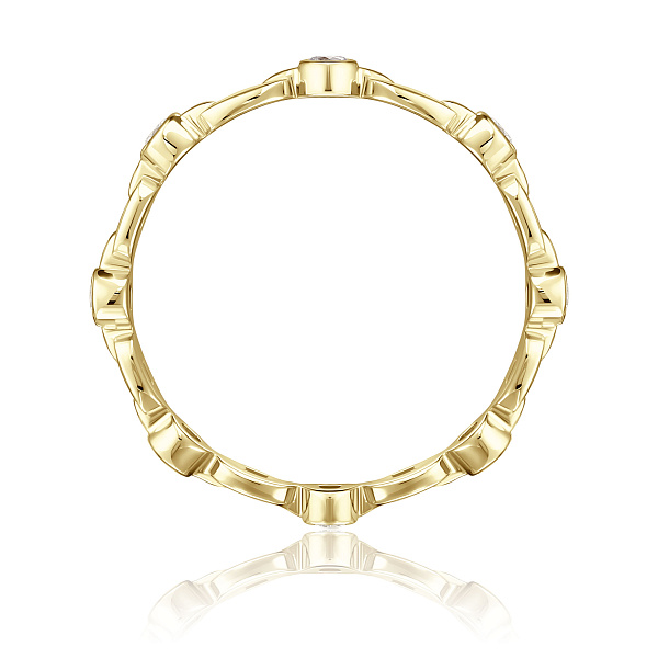 Кольцо из желтого золота с бриллиантами