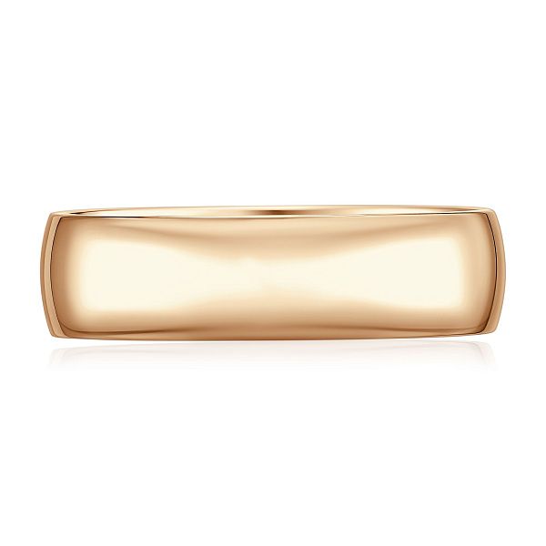 Обручальное кольцо из красного золота 