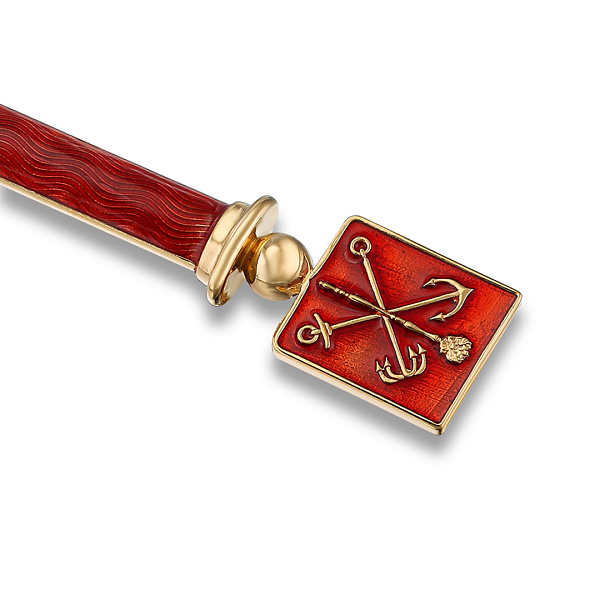 Ложка чайная «Герб Санкт-Перербурга» из серебра