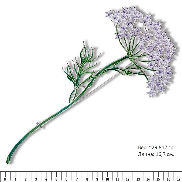 Брошь «Дудник»