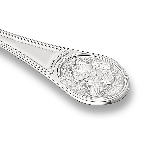 Ложка детская из серебра 