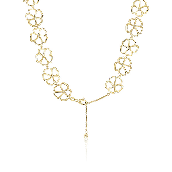 Колье из желтого золота с бриллиантами