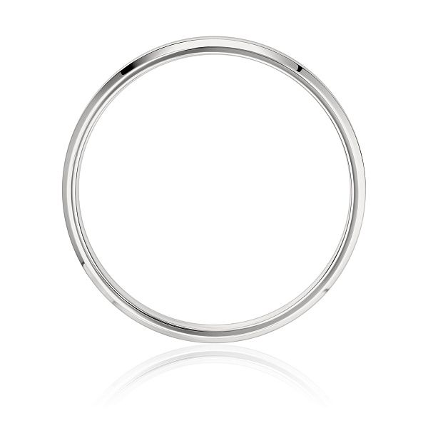 Обручальное кольцо из белого золота 