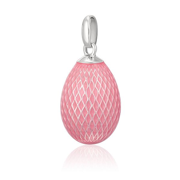 Подвеска яйцо из серебра 