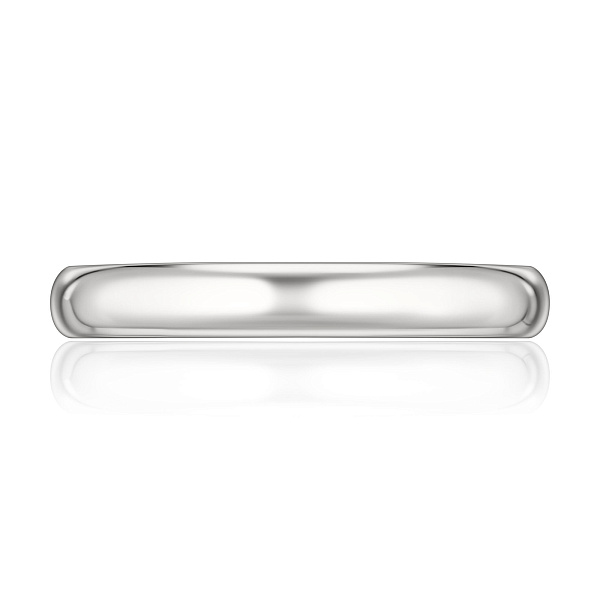 Обручальное кольцо из белого золота 