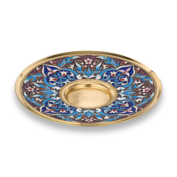 Блюдце «Аравийский» из серебра