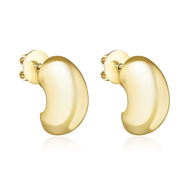 Пусеты из желтого золота 