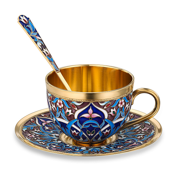 Сервиз чайный «Аравийский» из серебра