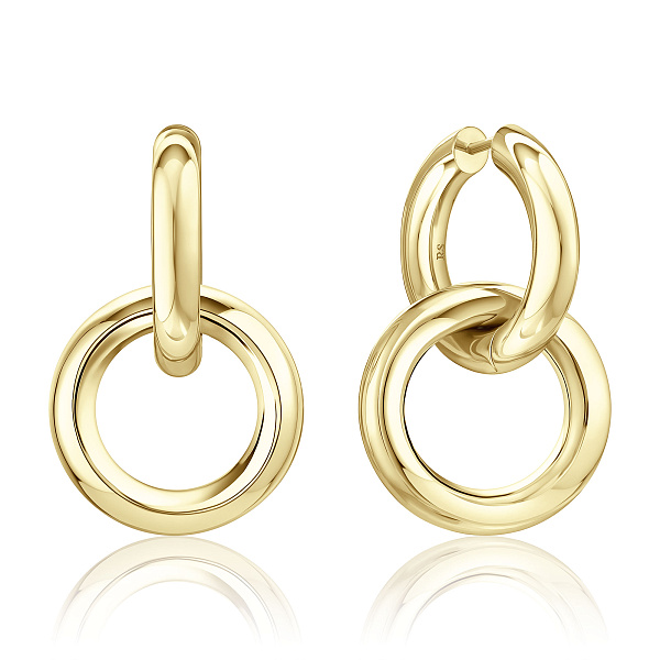 Серьги из желтого золота 