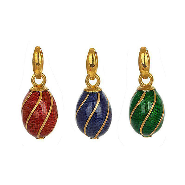 Подвеска яйцо из серебра 