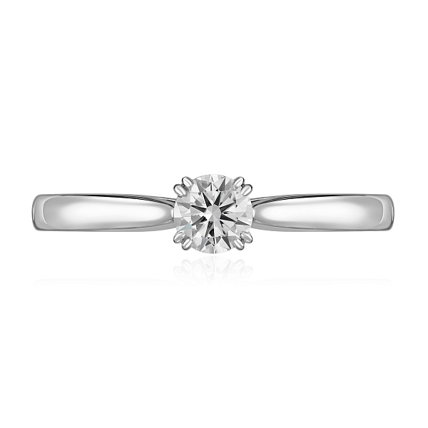 Кольцо из белого золота с бриллиантом