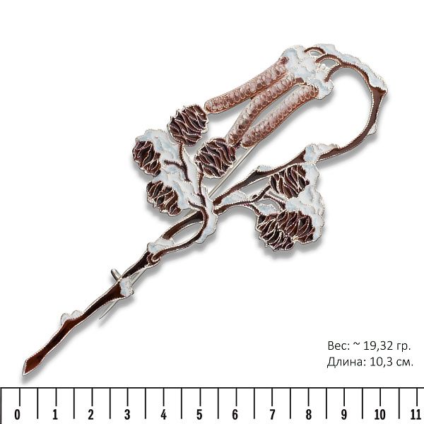 Брошь «Ольха»