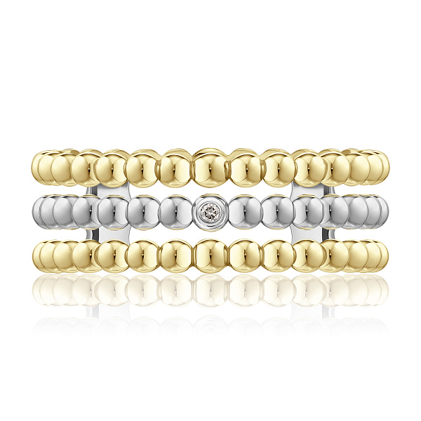 Кольцо из желтого золота с бриллиантом