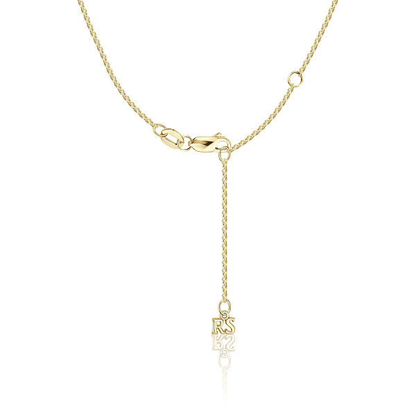 Колье из желтого золота с бриллиантами и изумрудом